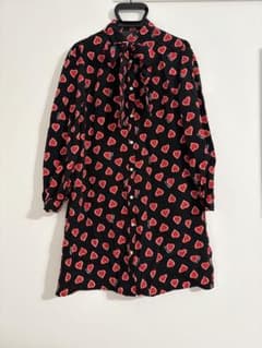 JENNI love ハート柄ボウタイワンピース 長袖のサムネイル
