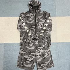 希少】F.C.R.B. ナイロン セットアップ カモフラ 迷彩 ブリストル