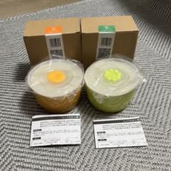 【未使用品】ミスタードーナツ とっておき小鉢（オレンジ・グリーン）のサムネイル