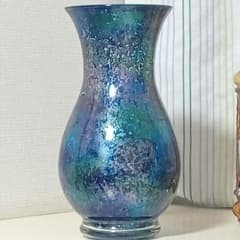 【希少/フランス製】ヴィンテージ 花瓶 一点物 宇宙 幻想的な森 ガラス工芸 m50446004544_1.jpg?1775101873