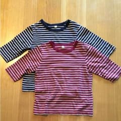 無印良品☆七分袖Ｔシャツ×２のサムネイル