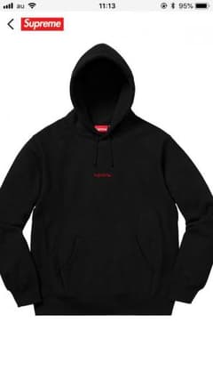 supreme 18awパーカー 黒のサムネイル