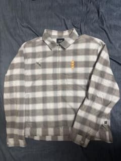 悠来 高橋 様専用 HUF ジップアップチェックシャツのサムネイル