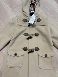 ベージュ ミキハウスダッフルコート110 - メルカリ