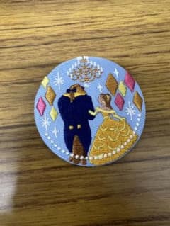 ディズニー刺繍缶バッジ 美女と野獣のサムネイル