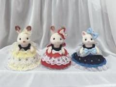 シルバニアファミリー 服 ハンドメイド 女の子 ドレスのサムネイル