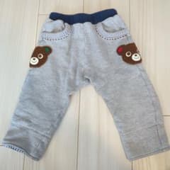 MIKIHOUSE クマ刺繍パンツ 90サイズのサムネイル