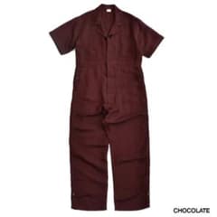 MAISON EUREKA 半袖サロペット オールインワン チョコレート MAISON EUREKA 半袖サロペット オールインワン チョコレート - メルカリ