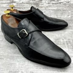 831 【人気】キャサリンハムネットロンドン モンクストラップ 黒 26cm