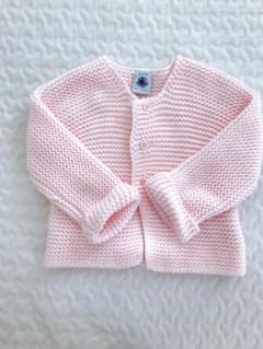【PETIT BATEAU】プチバトー ニットカーディガン 女の子　12m74㎝のサムネイル