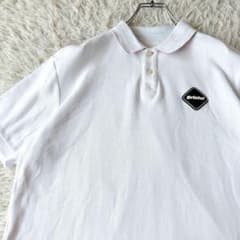 ★半額 FCRB big logo ポロシャツ bristol nike NIKE FCRB Bristol 胸ロゴユニオンジャック 半袖ポロシャツ 白 - メルカリ