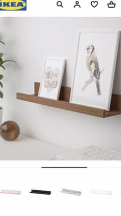 IKEA  アート用飾り棚　RIBBA  ５５センチ　白のサムネイル