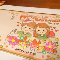 記念日に♡似顔絵色紙カード♡のサムネイル