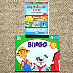 Super Simple Songs vol.1 DVDとBINGOの英語絵本のサムネイル