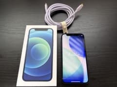iPhone 12 mini 64GB Blue 本体 Anker製ケーブル付 - メルカリ