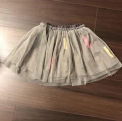 Zara ベビー スカート 9/12 months グレー　ペイント風のサムネイル