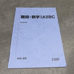 難関・数学IAIIBC 駿台数学科編 2025 夏期 B20301のサムネイル