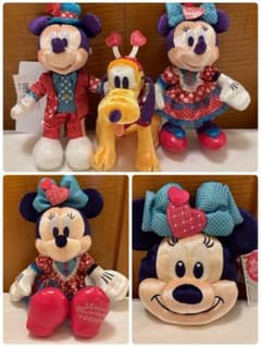 ディズニー ミニー ミッキー プルート ぬいぐるみバッジ パルパルーザ
