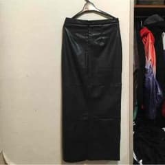 タイト ロングスカート レザー 黒のサムネイル