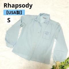 【USA製】ヴィンテージ Rhapsody スカラップ刺繍 ブラウス レトロのサムネイル