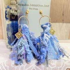 一点物♡引き揃え糸タッセルピアス(* ˘ ³˘)♡*のサムネイル