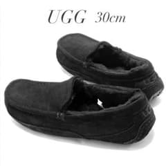 30cm 】 UGG アグ モカシン スリッポン ブラック アスコット 防寒  