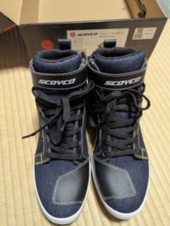 SCOYCO MT068WP ライディングシューズ デニムブルー 27cm - メルカリ