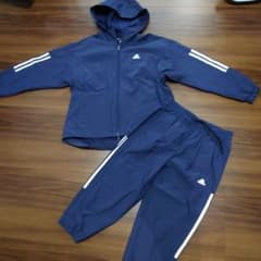 adidas レディース　ジャージ上下セット M ネイビーのサムネイル