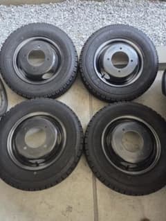 F 14インチ165/80R14 R12インチダブルタイヤ145/80R12 F 14インチ165/80R14 R12インチダブルタイヤ145/80R12 - メルカリ