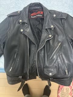 レザージャケット ライダース ブラックのサムネイル