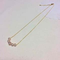 コットンパールネックレス(ピンク)のサムネイル