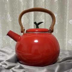 りんご ケトル フルーツケトル ヤカン エジリー 琺瑯 日本製 未使用品