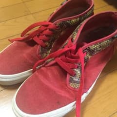 シュプリーム バンズ 別注 パイソン柄スエード  レッドのサムネイル