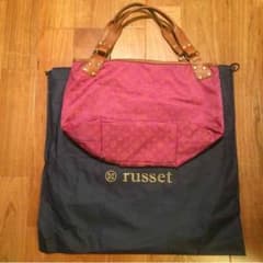 【masako様専用】RUSSET モノグラム×レザーハンドルトートのサムネイル