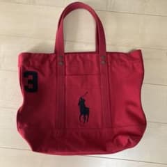 Polo Ralph Lauren キャンバストートバッグ レッドのサムネイル