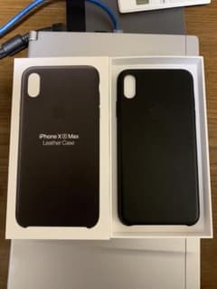 iPhone 純正レザーケース Xs Max ブラックのサムネイル