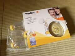 medela swing 母乳搾乳器 ボトル3本付きのサムネイル