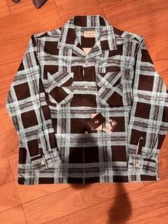 FJ ORIGINAL PRINT NEL L ネルシャツ sax 60's FJ ORIGINAL PRINT NEL L ネルシャツ sax 60's - メルカリ