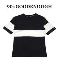 90s GOODENOUGH 太ボーダーTシャツ グッドイナフ 白黒 - メルカリ