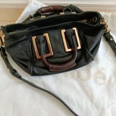 Chloe エテル　ショルダーバッグ ブラック レザーのサムネイル