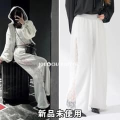 ダーリッチ darich カラーラメスウェットバレルパンツ ホワイト FSのサムネイル