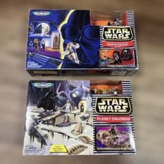 【当時物・激レア】スターウォーズ マイクロマシーン プレイセット 2点まとめ売り 当時物・激レア】スターウォーズ マイクロマシーン プレイセット 2点