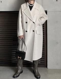 lohenハードメルトンリバーピーコート lohen ローヘン ハードメルトンリバーピーコート ホワイト - メルカリ