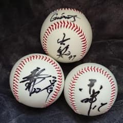 東の風神・雷神！読売ジャイアンツ 東野峻&山口鉄也&越智大祐・直筆