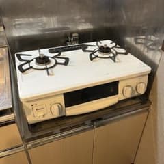 リンナイ ガスコンロ 2バーナー グリル付き - メルカリ