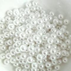１００個♪６mm 穴あり　パールのサムネイル