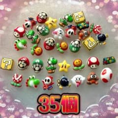 マリオ ネイルパーツ 35個MIX - メルカリ