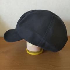 レディース キャスケット (黒 / コットン)のサムネイル