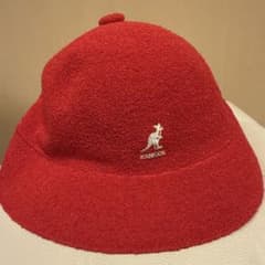 KANGOL バケットハット レッド パイル地 Lサイズのサムネイル