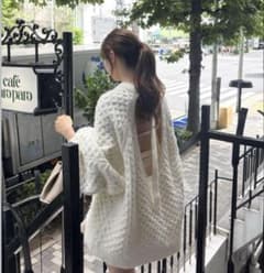 【当日発送可】NOTRE emor back open volume knitのサムネイル
